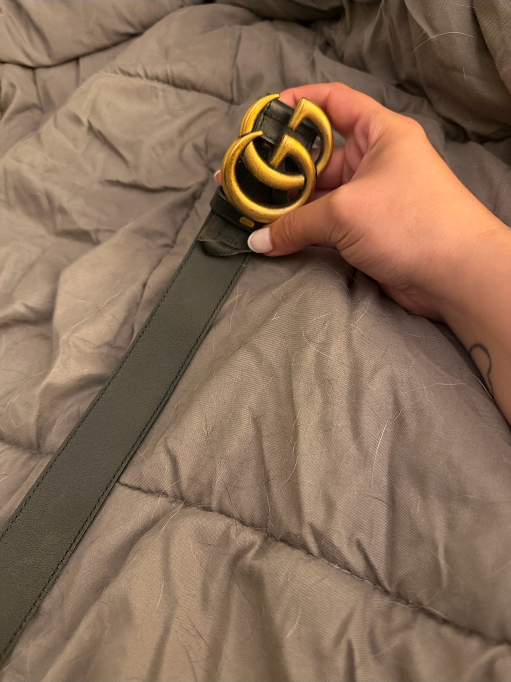 Gucci Gg Black Belt- Worn A Few Times!